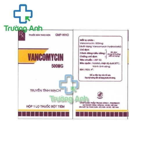 Vancomycin 500mg Pharbaco - Thuốc điều trị viêm khớp